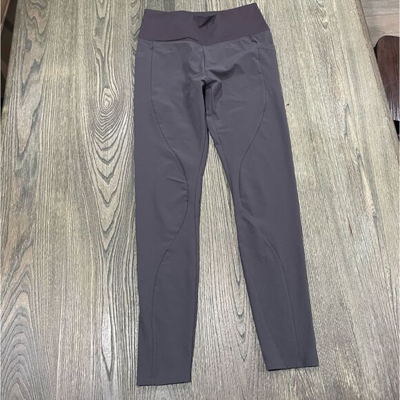 Athleta Womens Quest Hybrid Hiking Tight Leggings Stretch Pull-On Grey Size 6 - Picture 1 of 10